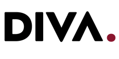 Black 'DIVA' logo with a red dot on a white background