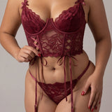 Odessa - 3 Pieces - Burgundy